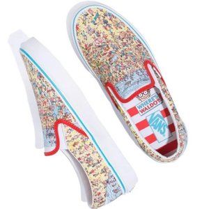VANS  - Unisex Where's Waldo? Classic Slip-On - Size 6 Men's/7.5 Women's